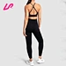 black seamless gym leggings